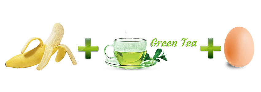 Sử dụng chuối kết hợp với trà xanh và trứng giảm cân hiệu quả