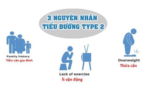 3 nguyên nhân chính gây tiểu đường tuýp 2