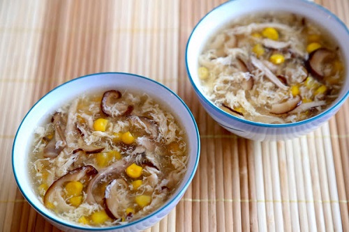 Súp gà/canh gà/cháo gà chữa viêm họng có đờm