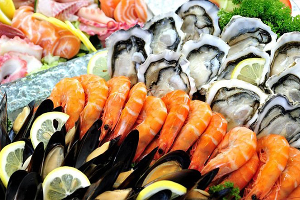 Hải sản chứa nhiều kẽm giúp tăng cường khả năng sinh lý hiệu quả 