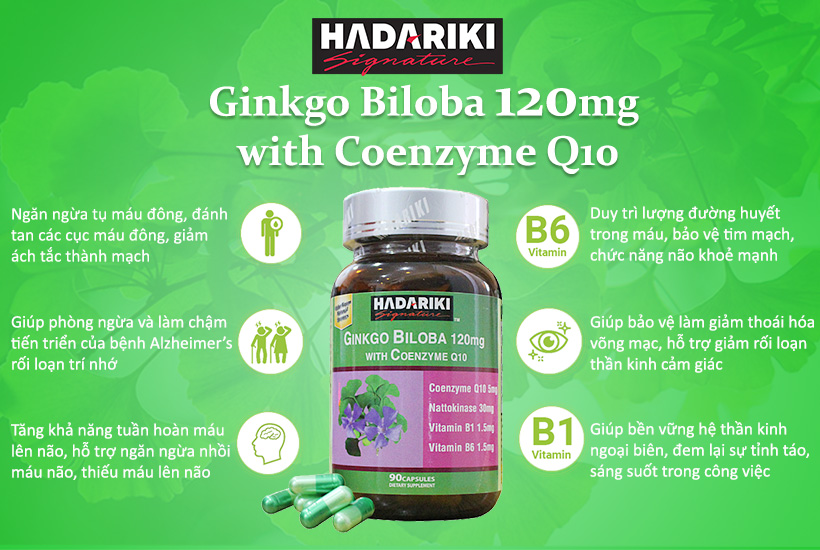 Hadariki Ginkgo Biloba sự lựa chọn hoàn hảo cho não bộ